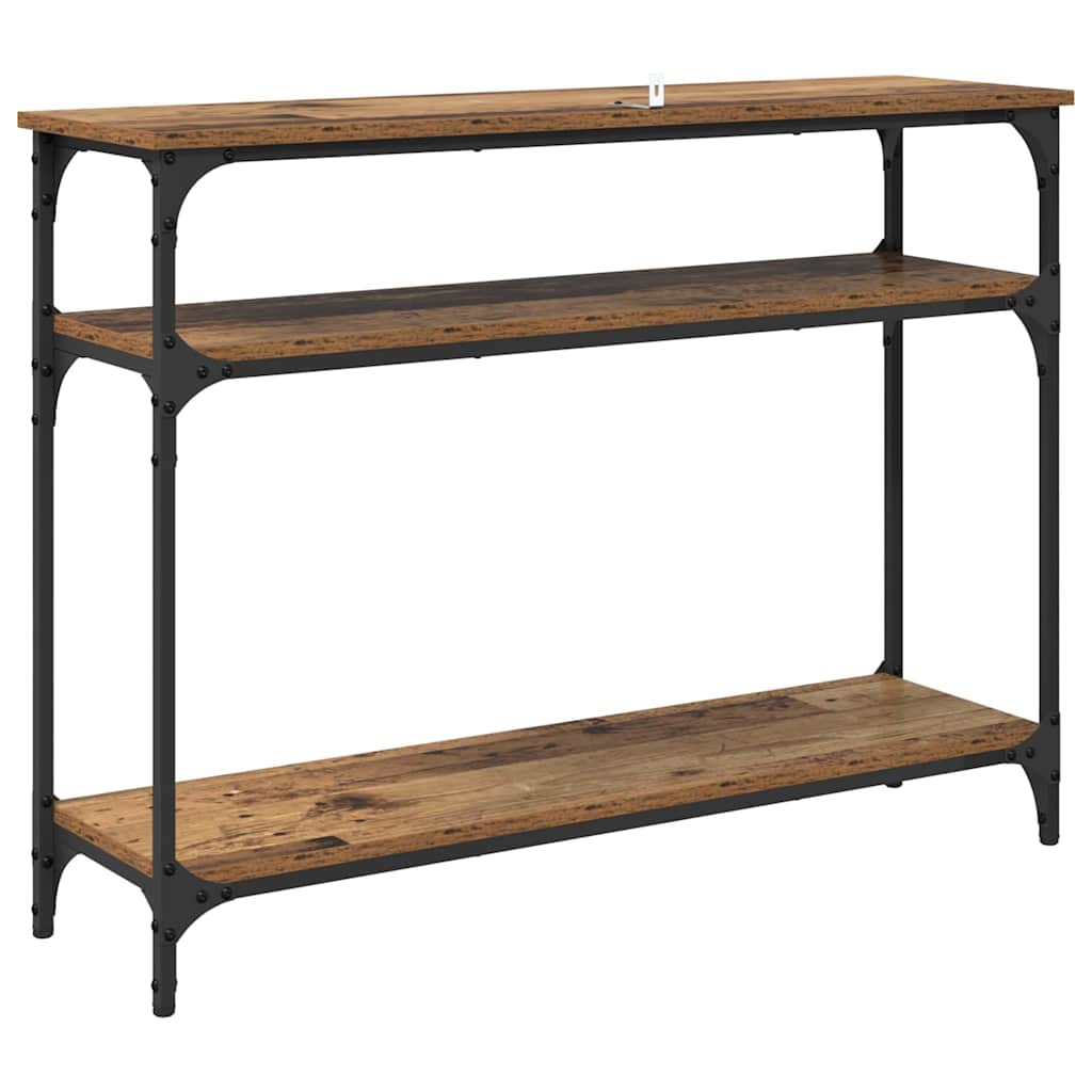 Masa de consola Lemn Vechi 100 x 29 x 75 cm Lemn compozit — imaginea 8