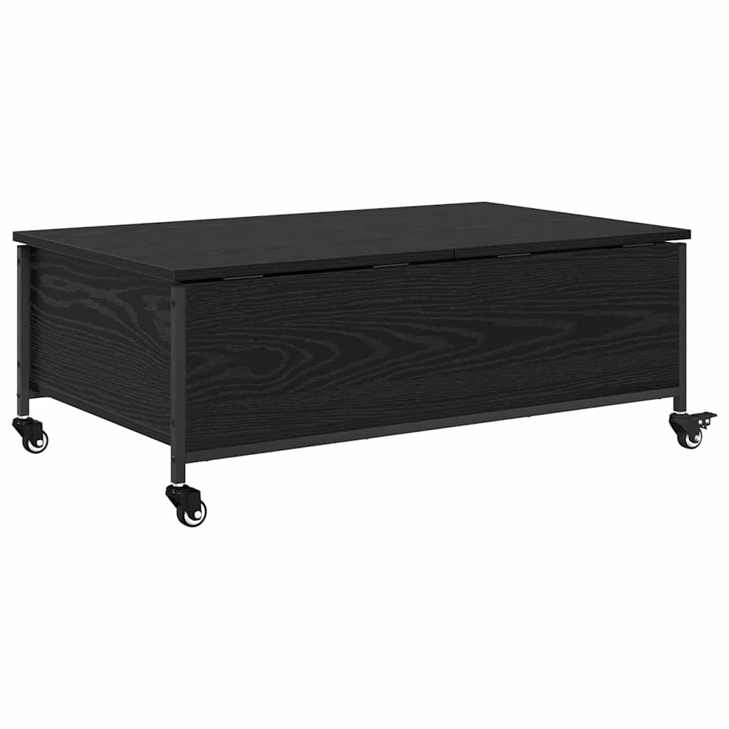 Masa de cafea Stejar Negru 91 x 55 x 32 cm Lemn compozit — imaginea 9