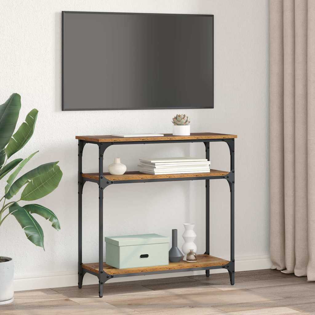 Masa de consola Lemn Vechi 75 x 29 x 75 cm Lemn compozit — imaginea 5