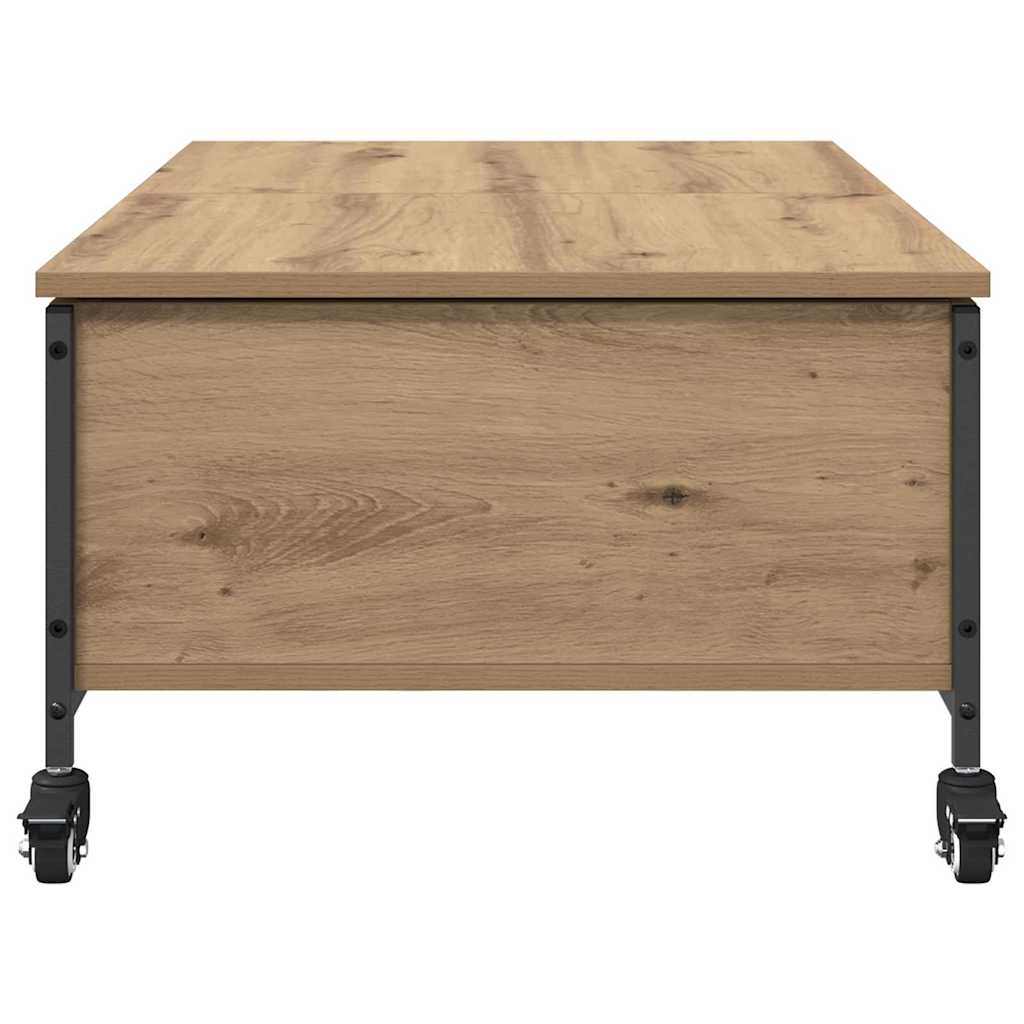 Masa de cafea Stejar Artizanal 91 x 55 x 32 cm Lemn compozit — imaginea 8