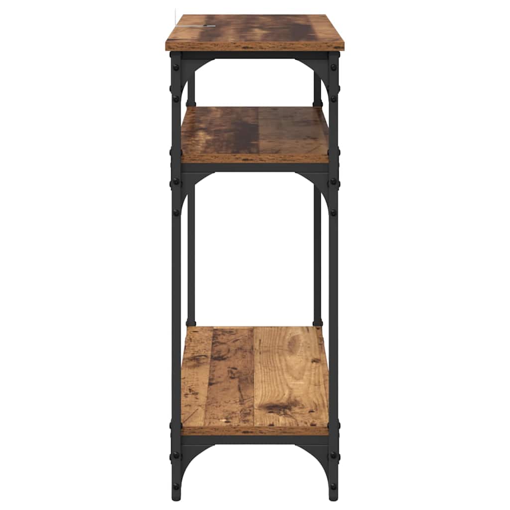 Masa de consola Lemn Vechi 75 x 29 x 75 cm Lemn compozit — imaginea 7