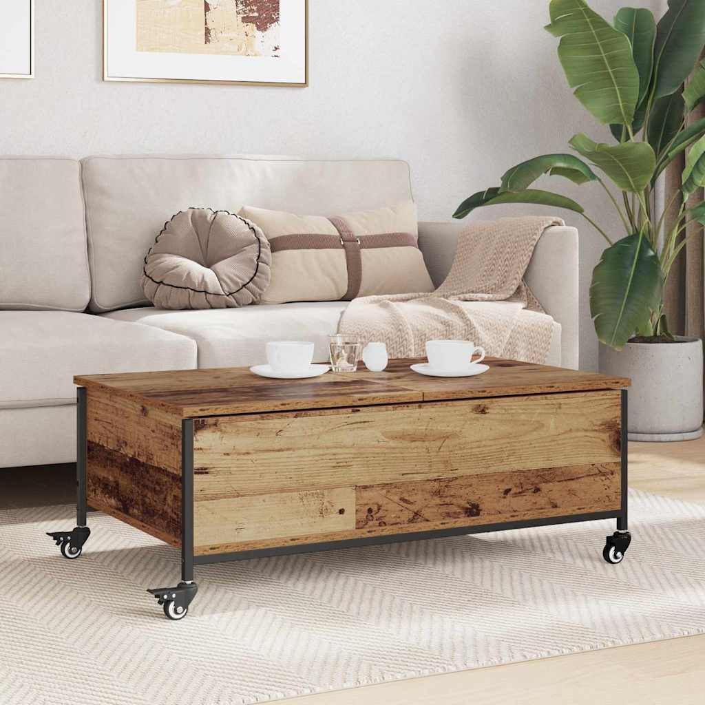 Masa de cafea Lemn Vechi 91 x 55 x 32 cm Lemn compozit — imaginea 5
