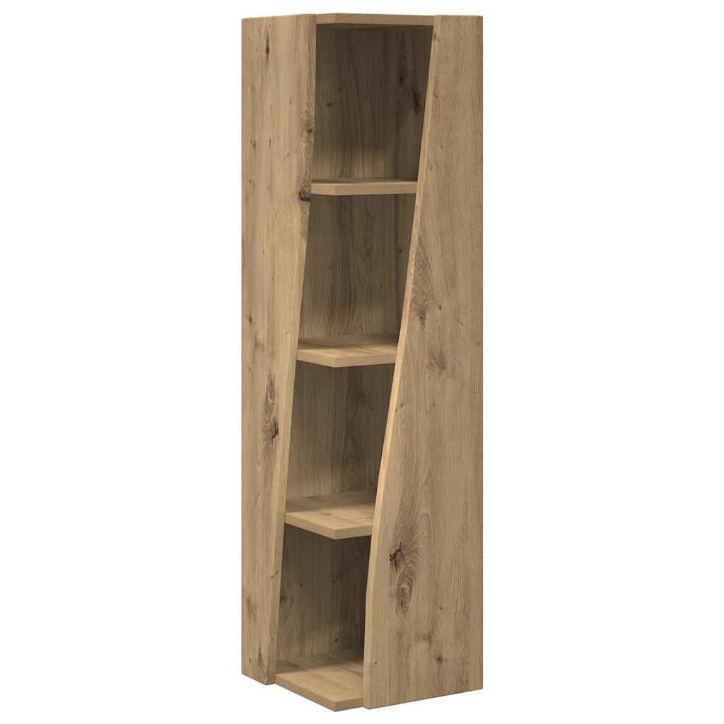 Dulap de colt Alb 27,5x27x102cm Lemn compozit
