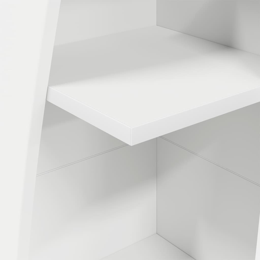 Dulap de colt Alb 27,5x27x140cm Lemn compozit — imaginea 9