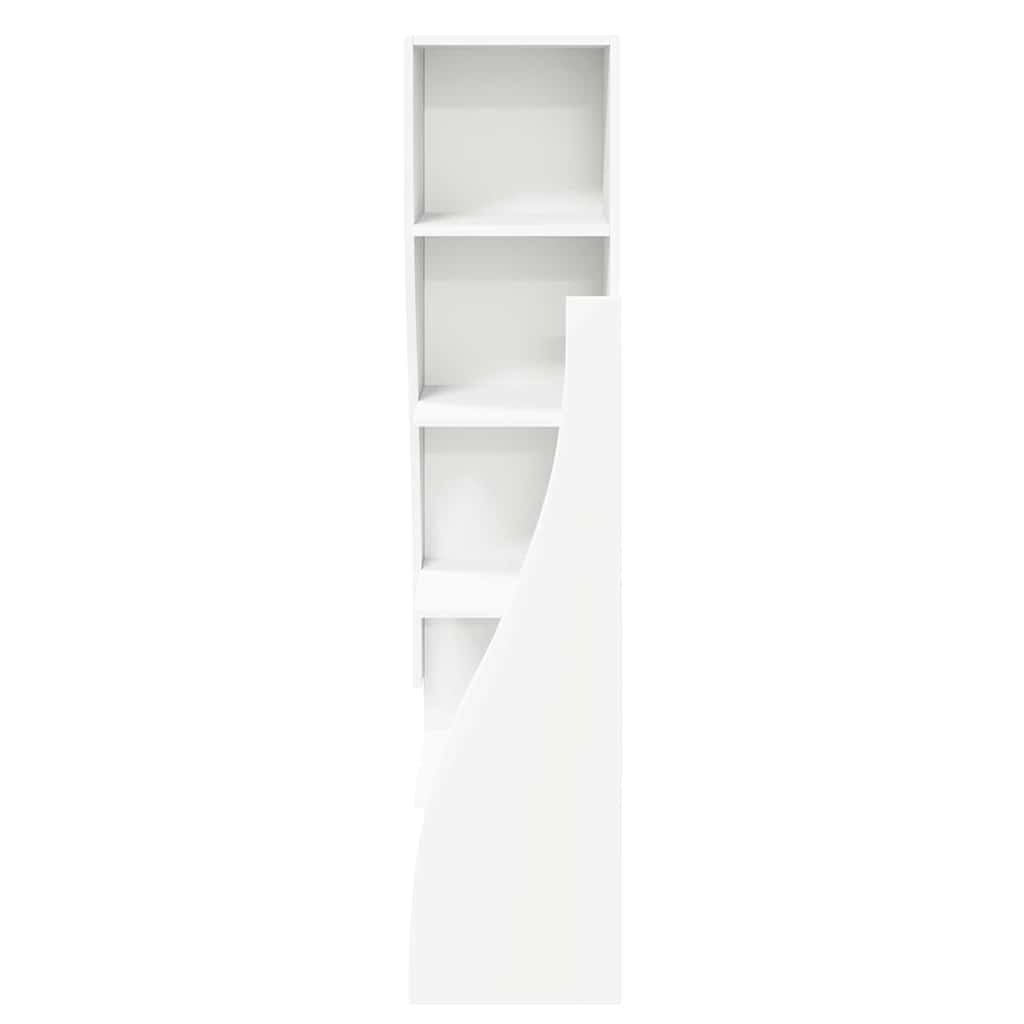 Dulap de colt Alb 32x32x140cm Lemn compozit — imaginea 6