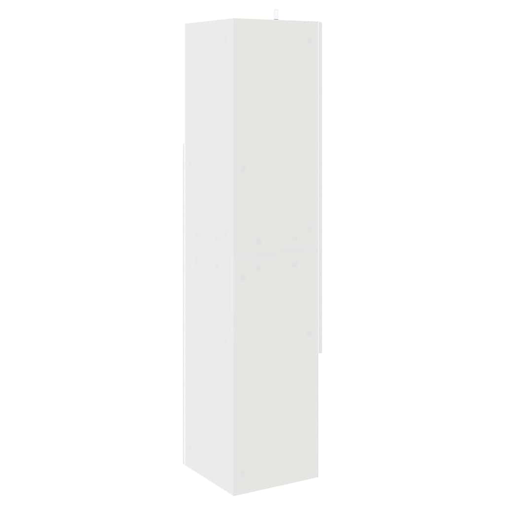 Dulap de colt Alb 32x32x140cm Lemn compozit — imaginea 8