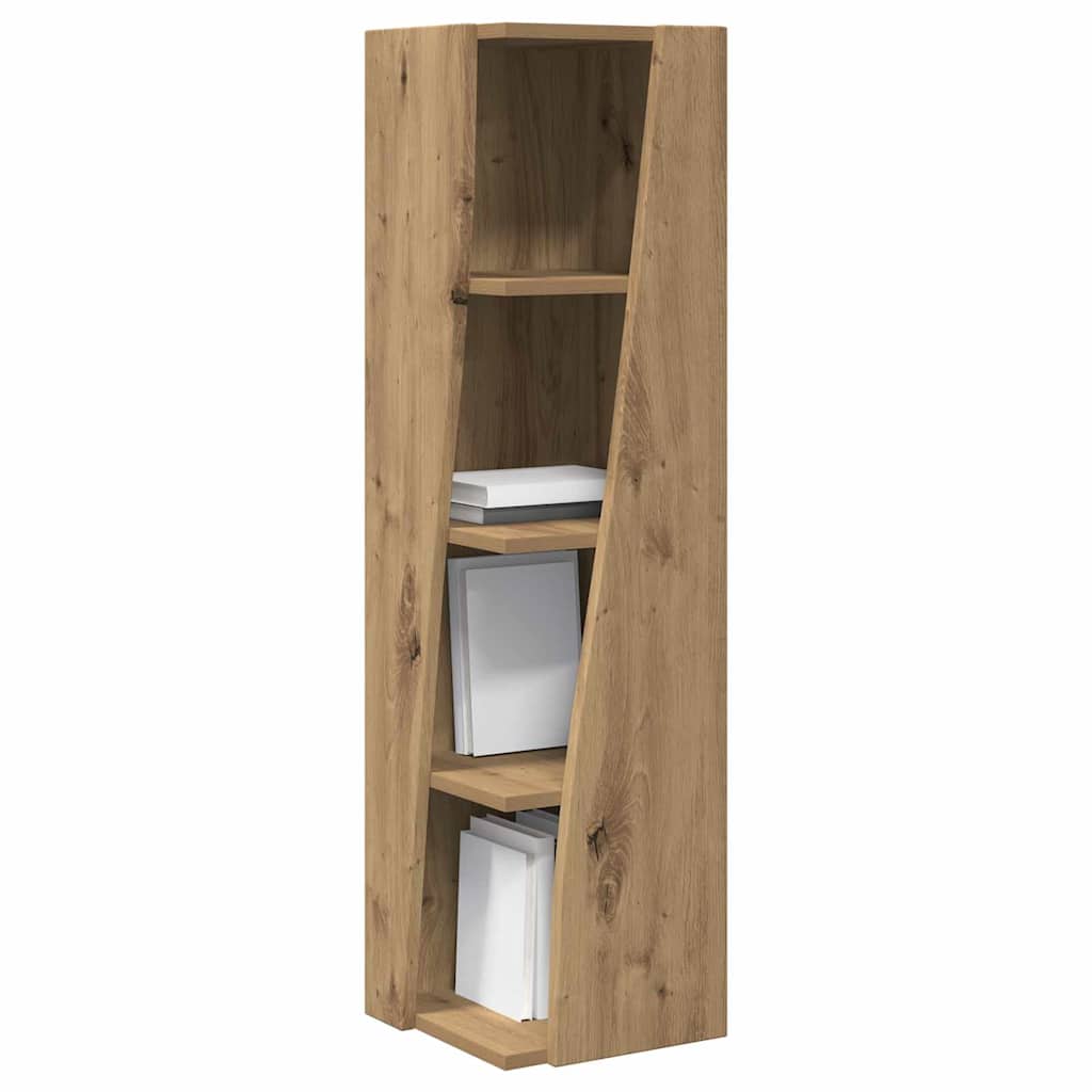 Dulap de colt Alb 27,5x27x102cm Lemn compozit — imaginea 4