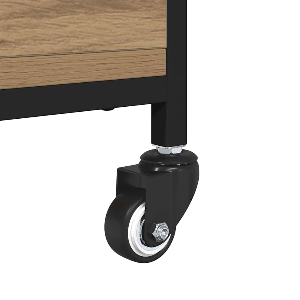 Masa de cafea Stejar Artizanal 91 x 55 x 32 cm Lemn compozit — imaginea 12