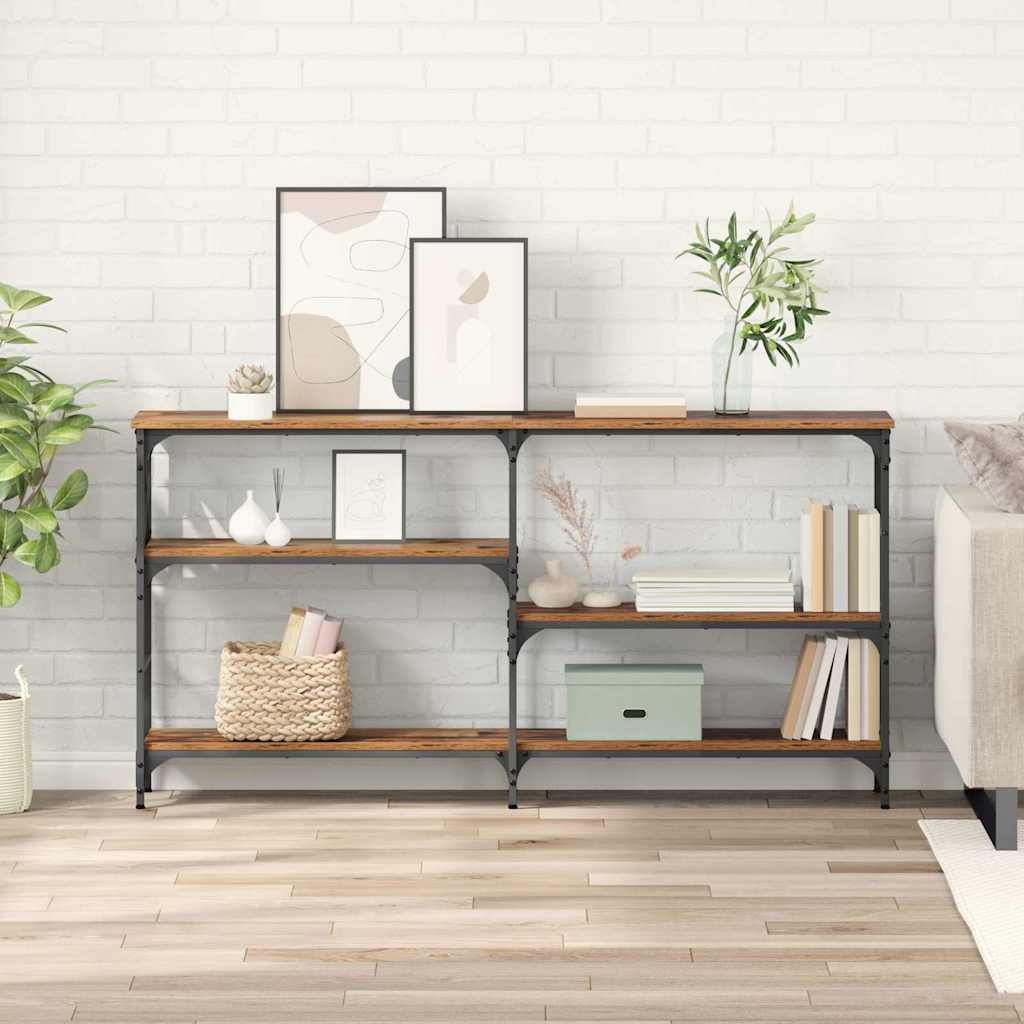 Masa de consola Lemn vechi 150 x 29 x 76,5 cm Lemn compozit — imaginea 2