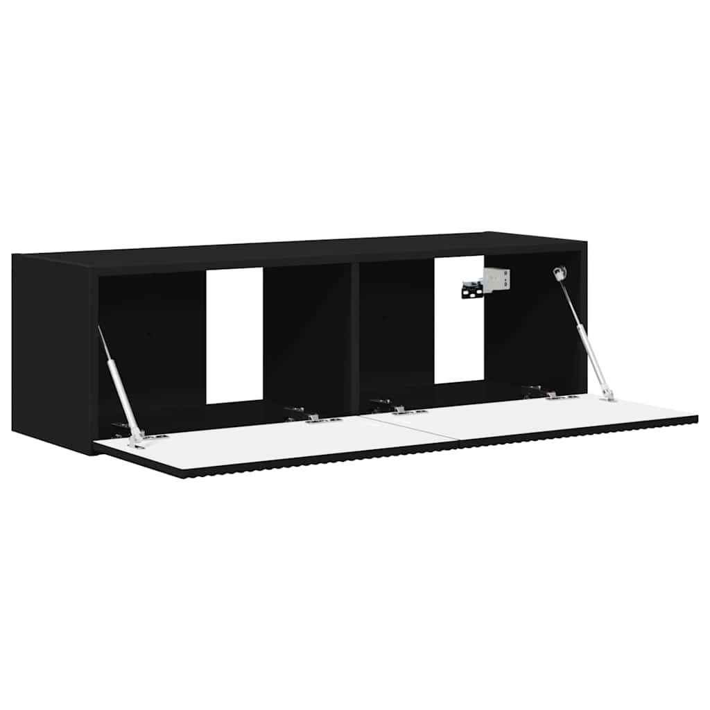 Dulap TV de perete Negru 60 x 31 x 29.5 cm Lemn compozit — imaginea 6