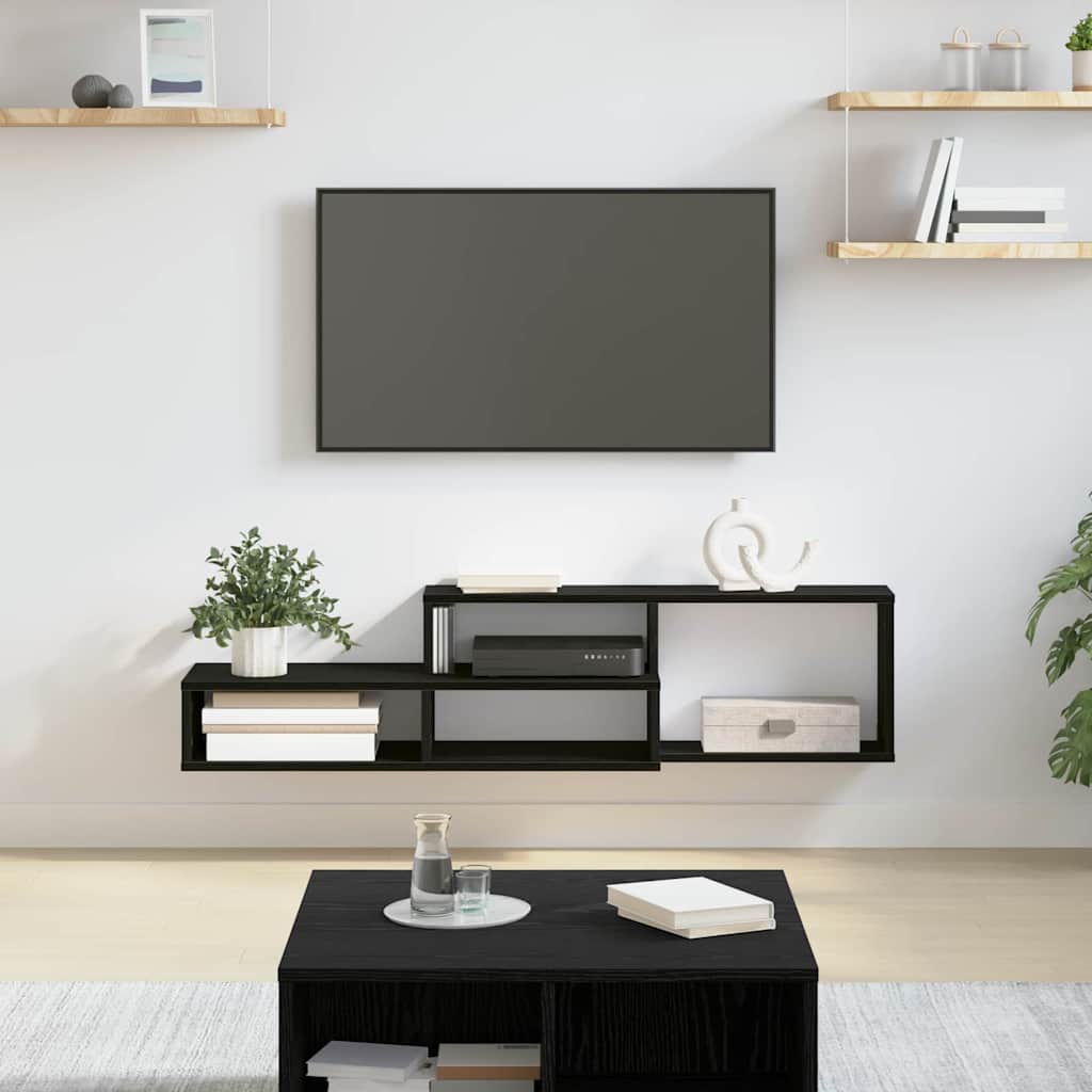 SuportTVdeperete 120x25x28,5cm Lemn compozit — imaginea 2