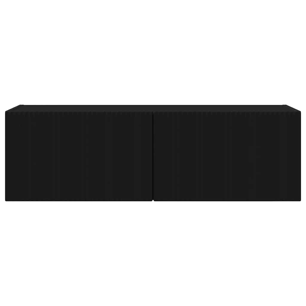Dulap TV de perete Negru 60 x 31 x 29.5 cm Lemn compozit — imaginea 7