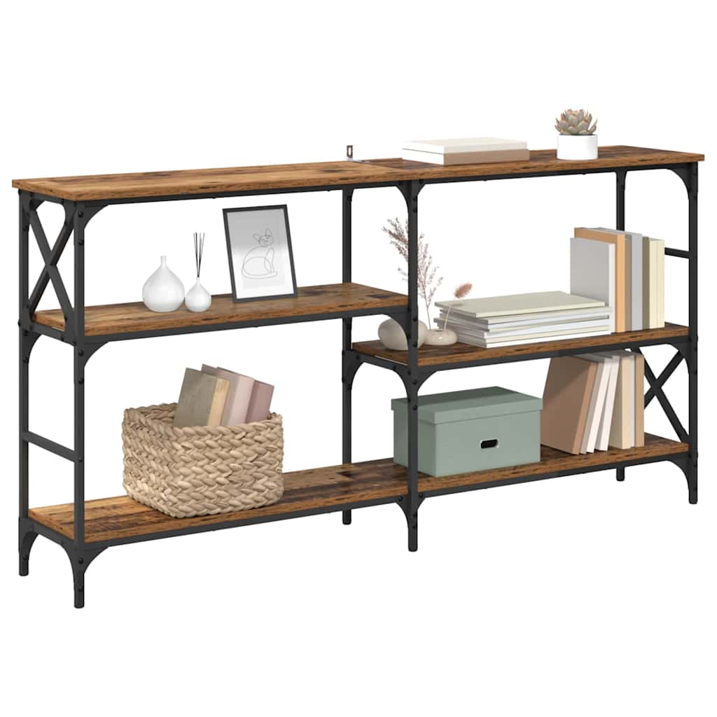 Masa de consola Lemn vechi 150 x 29 x 76,5 cm Lemn compozit — imaginea 4