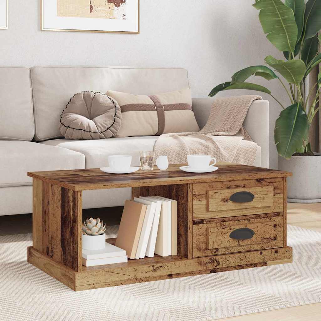 Masa de cafea Lemn Vechi 90 x 50 x 35 cm Lemn compozit — imaginea 6
