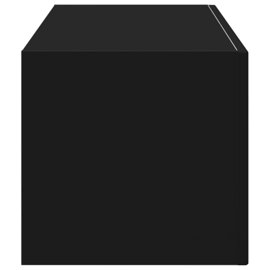 Dulap TV de perete Negru 60 x 31 x 29.5 cm Lemn compozit — imaginea 8