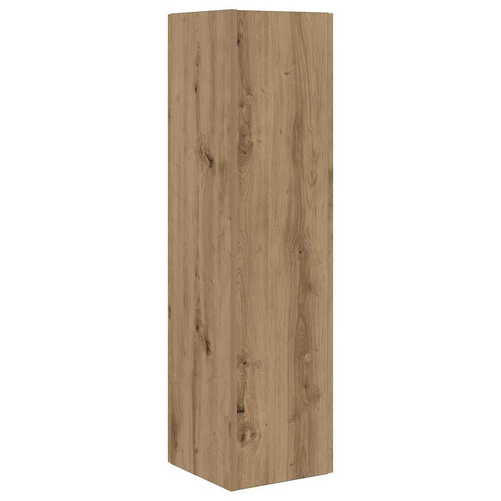Dulap de colt Alb 27,5x27x102cm Lemn compozit — imaginea 8