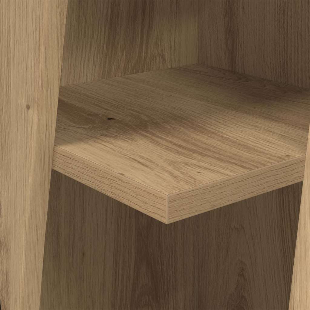 Dulap de colt Alb 27,5x27x102cm Lemn compozit — imaginea 9