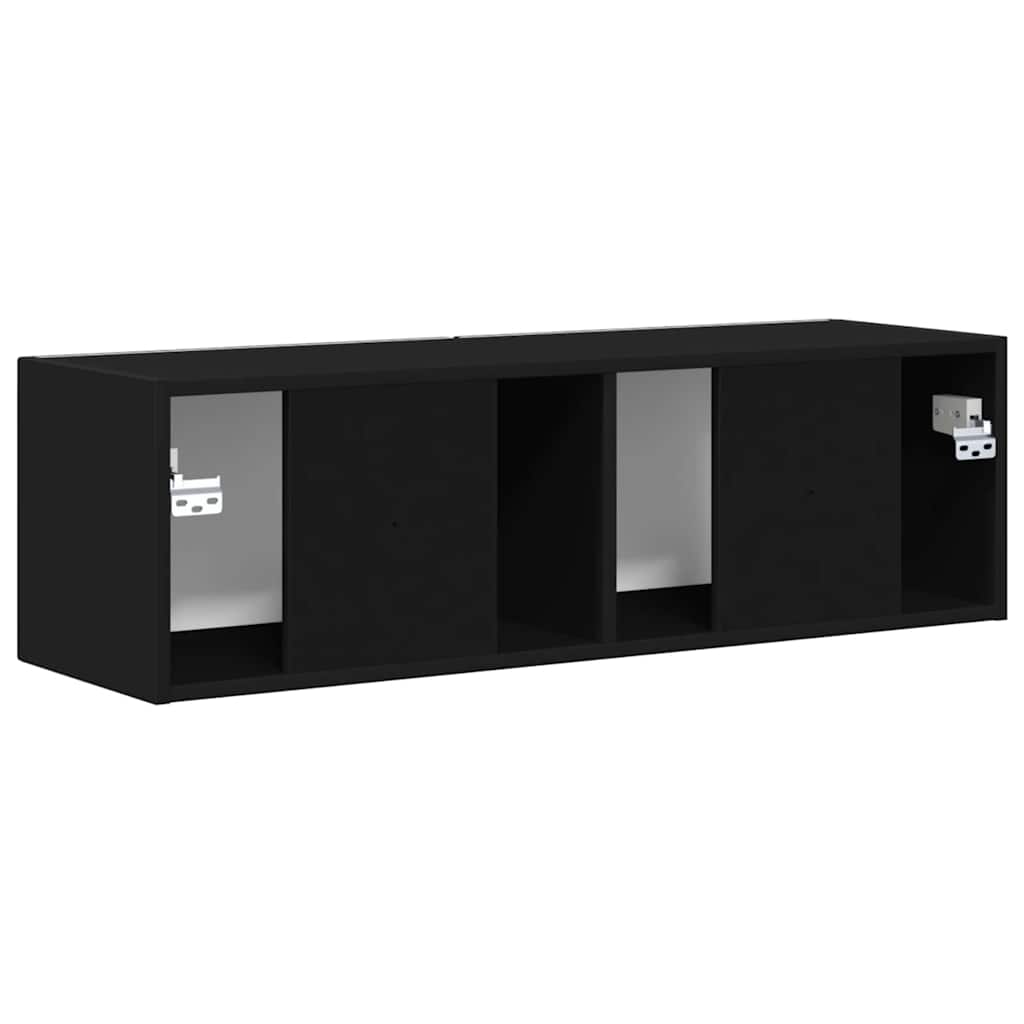 Dulap TV de perete Negru 60 x 31 x 29.5 cm Lemn compozit — imaginea 9