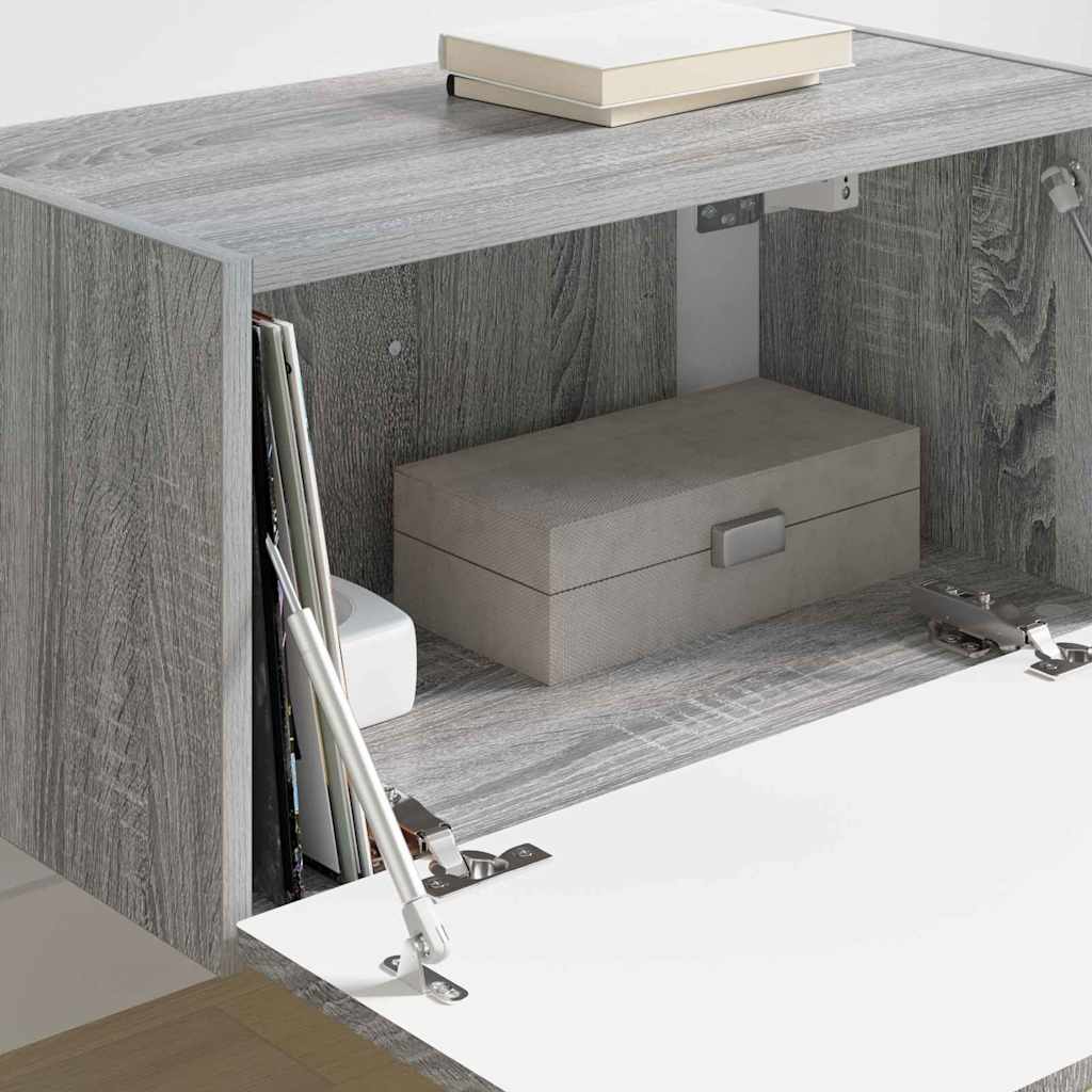 Dulap TV de perete Gri Sonoma 60 x 31 x 29.5 cm Lemn compozit — imaginea 5