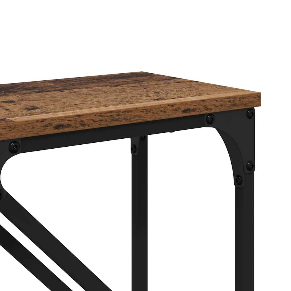 Masa de consola 2 pcs Lemn Vechi 100 x 28 x 75 cm Lemn compozit — imaginea 9