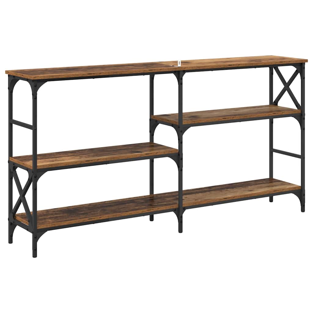 Masa de consola Lemn vechi 150 x 29 x 76,5 cm Lemn compozit — imaginea 8