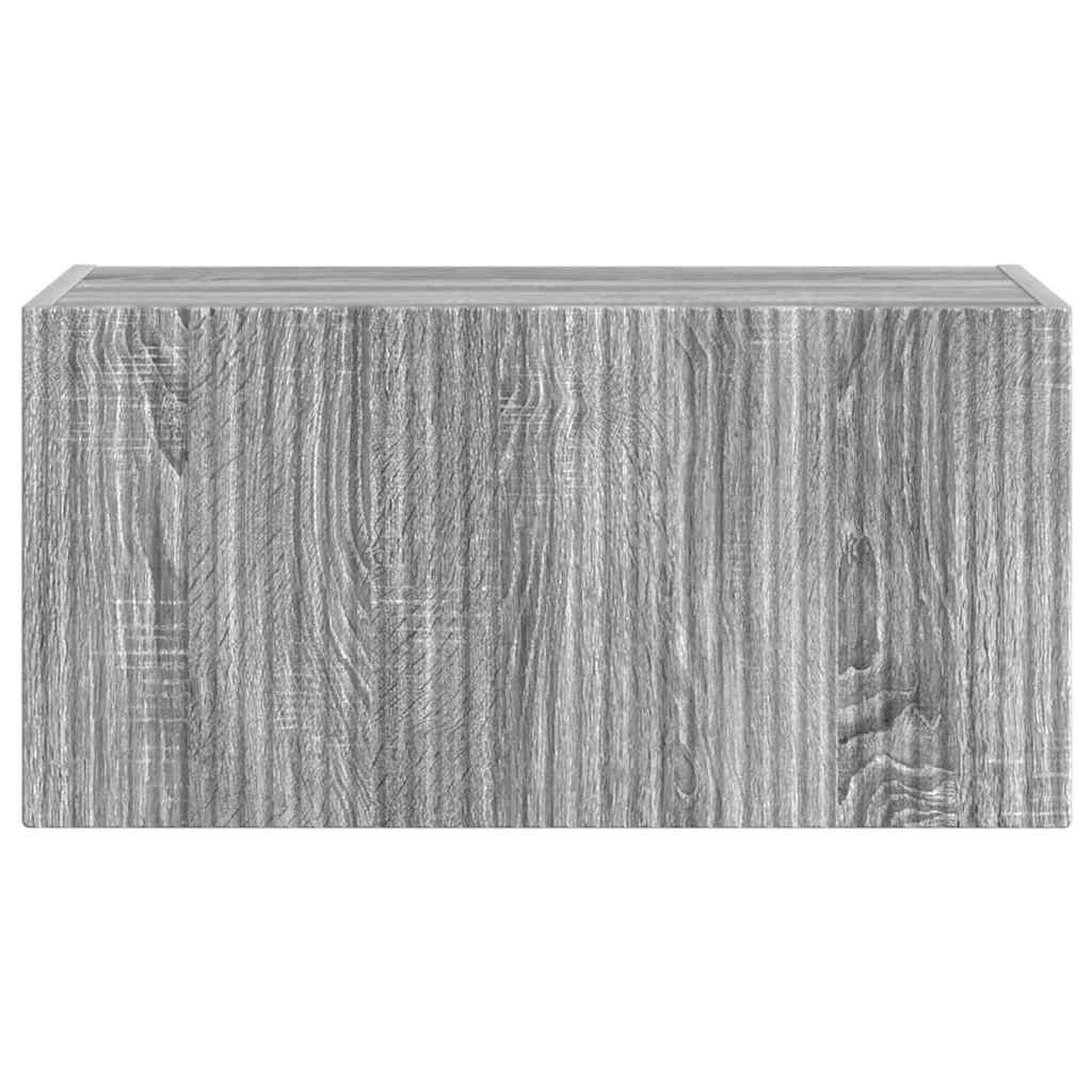Dulap TV de perete Gri Sonoma 60 x 31 x 29.5 cm Lemn compozit — imaginea 7