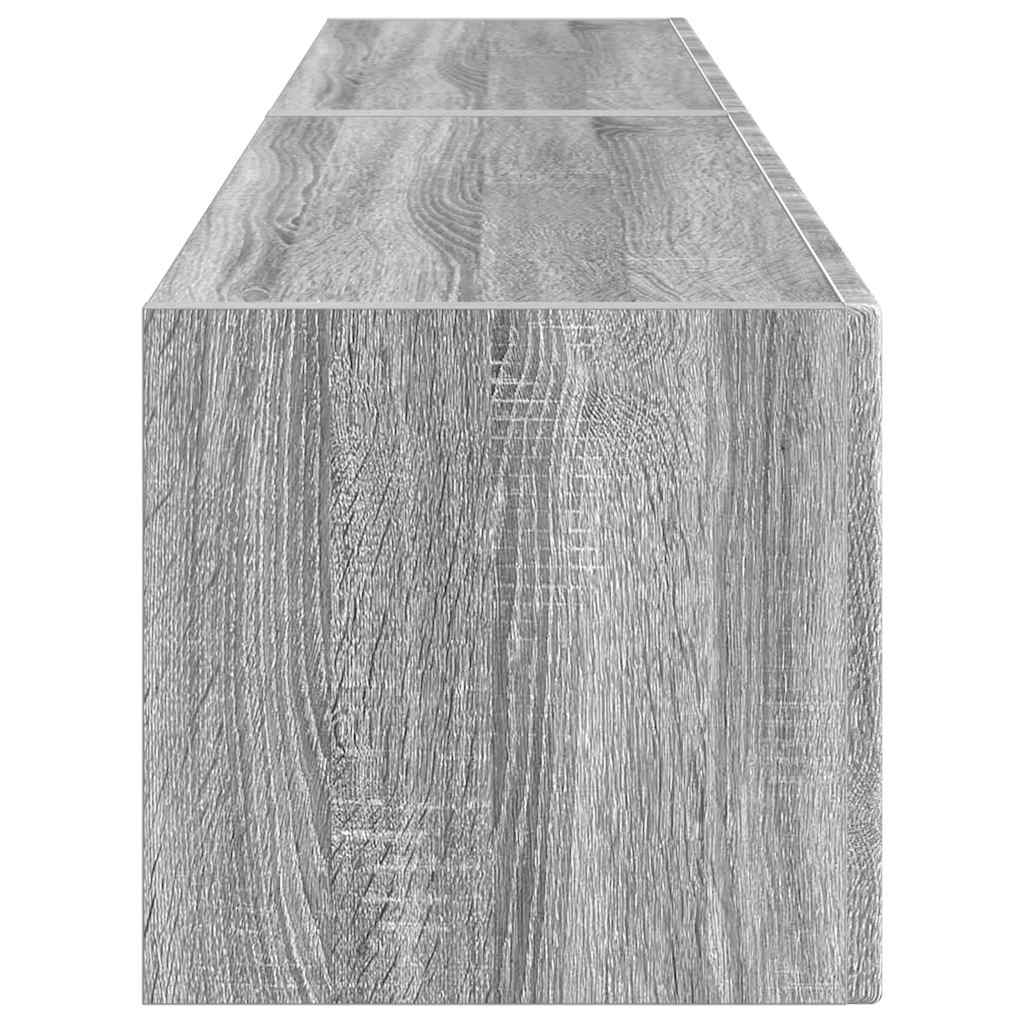 Dulap TV de perete Pe perete 2 pcs Gri Sonoma 60 x 31 x 29.5 cm — imaginea 9