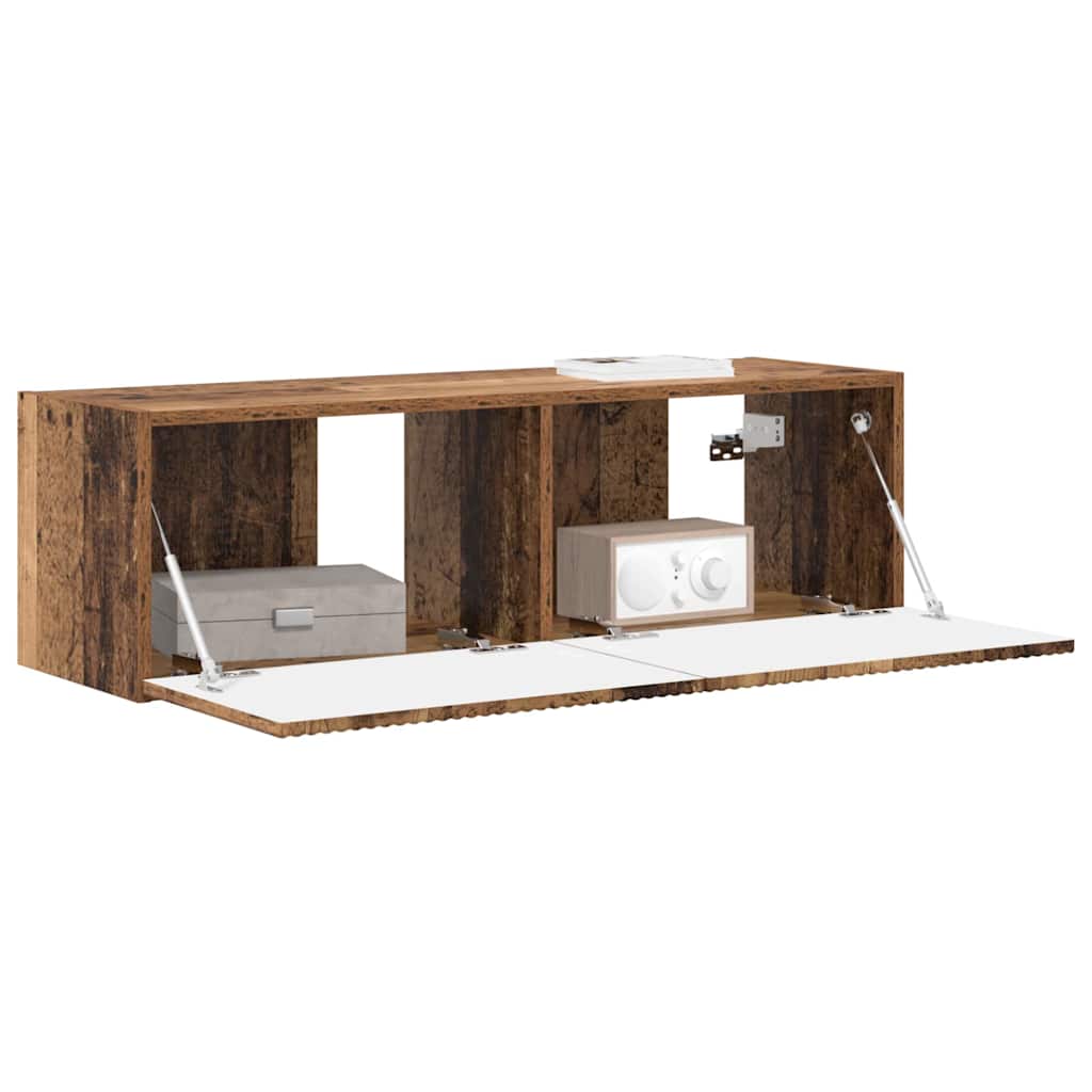 Dulap TV de perete Lemn Vechi 60 x 31 x 29.5 cm Lemn compozit — imaginea 4
