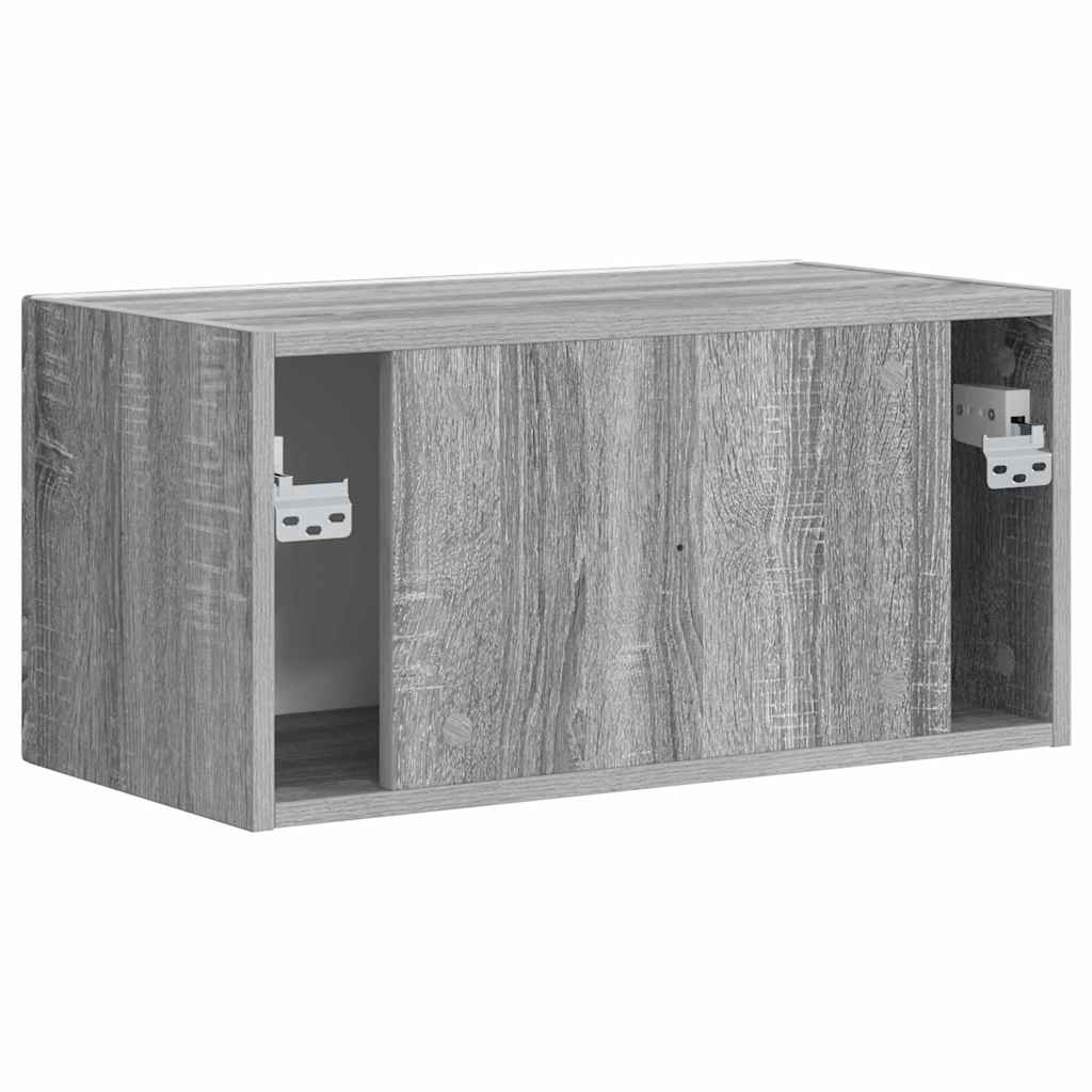 Dulap TV de perete Gri Sonoma 60 x 31 x 29.5 cm Lemn compozit — imaginea 9
