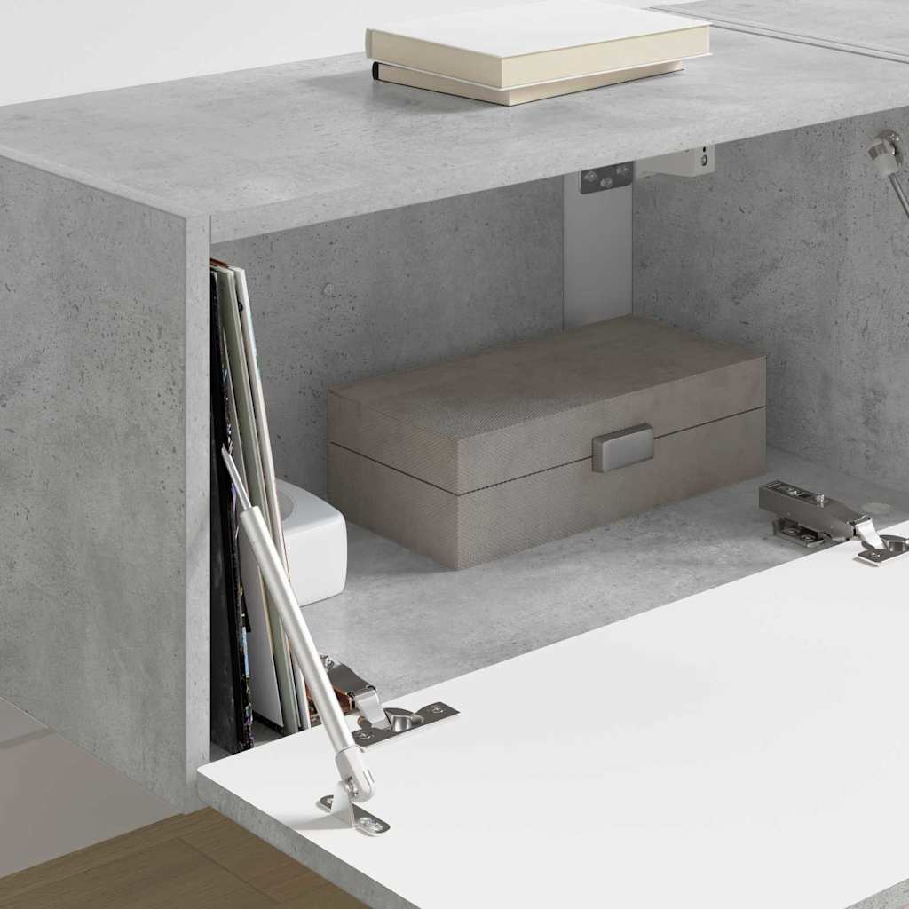 Dulap TV de perete 2 pcs Beton 60 x 31 x 29.5 cm Lemn compozit — imaginea 5