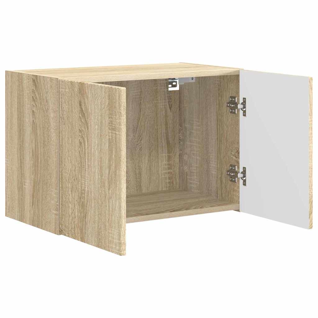 Dulap TV de perete Pe perete Stejar Sonoma 59,5 x 31 x 40 cm — imaginea 6