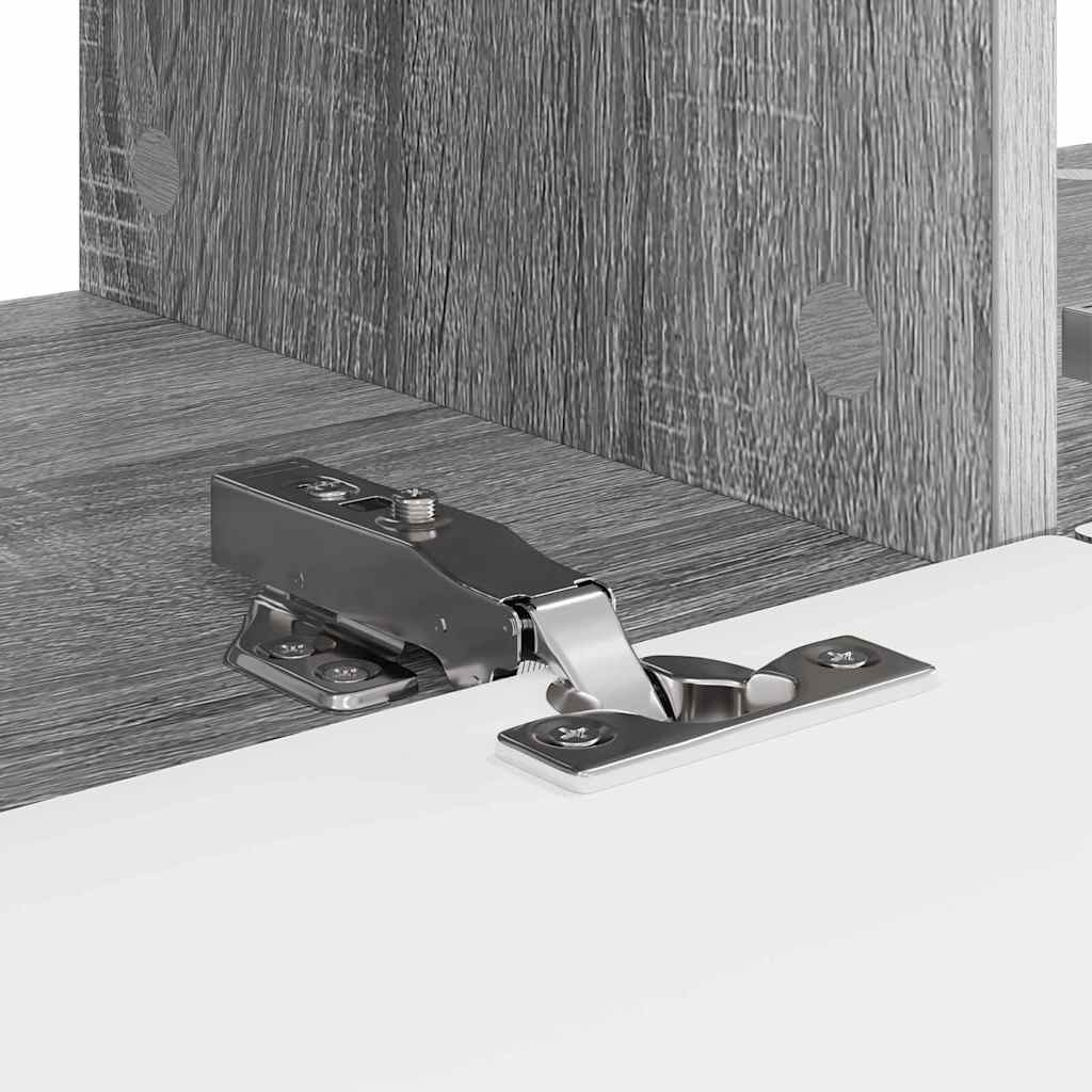 Dulap TV de perete Pe perete 2 pcs Gri Sonoma 60 x 31 x 29.5 cm — imaginea 12
