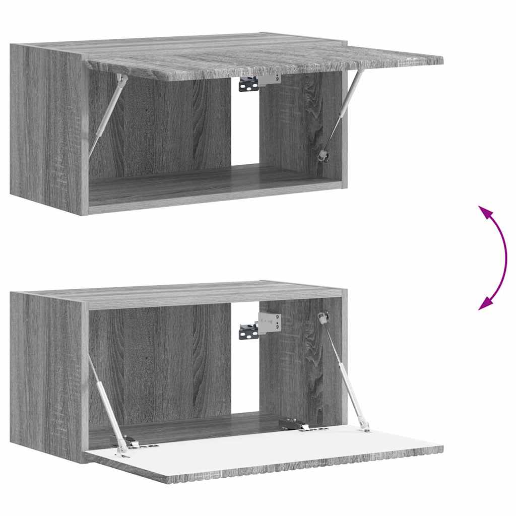 Dulap TV de perete Gri Sonoma 60 x 31 x 29.5 cm Lemn compozit — imaginea 12