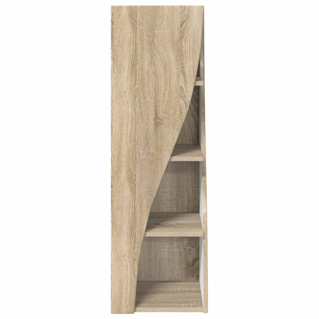Dulap de colt Alb 32x32x102cm Lemn compozit — imaginea 6