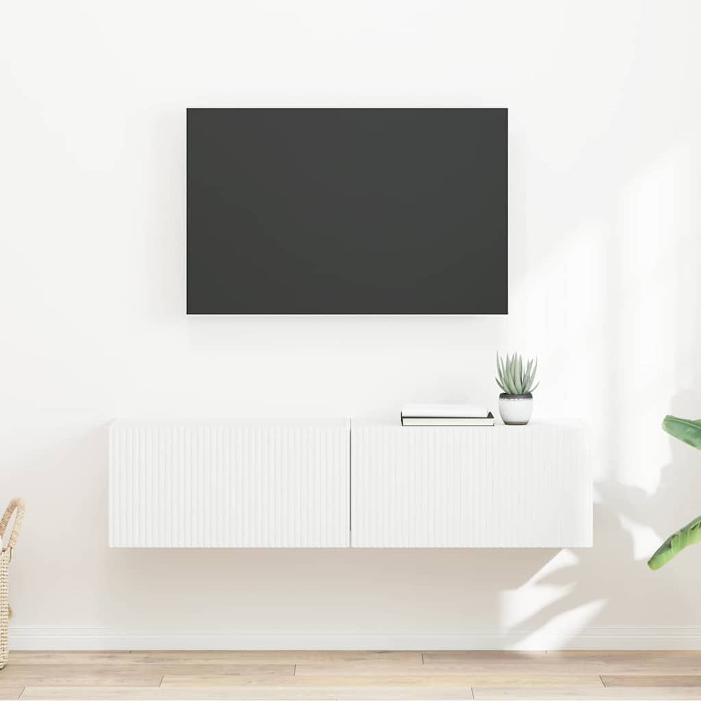Dulap TV de perete 2 pcs Alb 60 x 31 x 29.5 cm Lemn compozit — imaginea 2