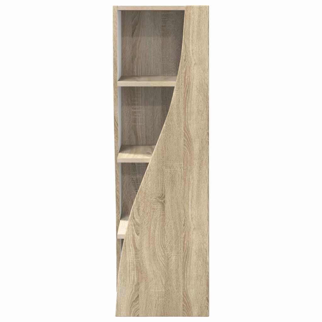 Dulap de colt Alb 32x32x102cm Lemn compozit — imaginea 7
