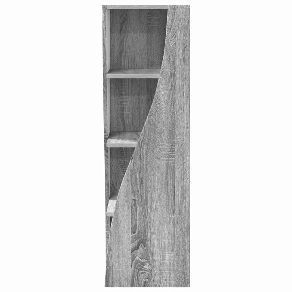 Dulap de colt Alb 32x32x102cm Lemn compozit — imaginea 7