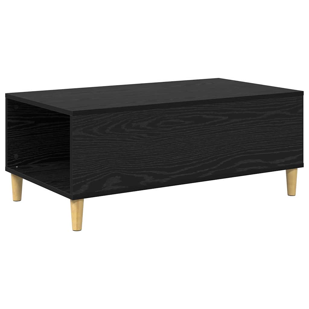Masa de cafea Stejar Negru 90 x 50 x 35 cm Lemn compozit — imaginea 9