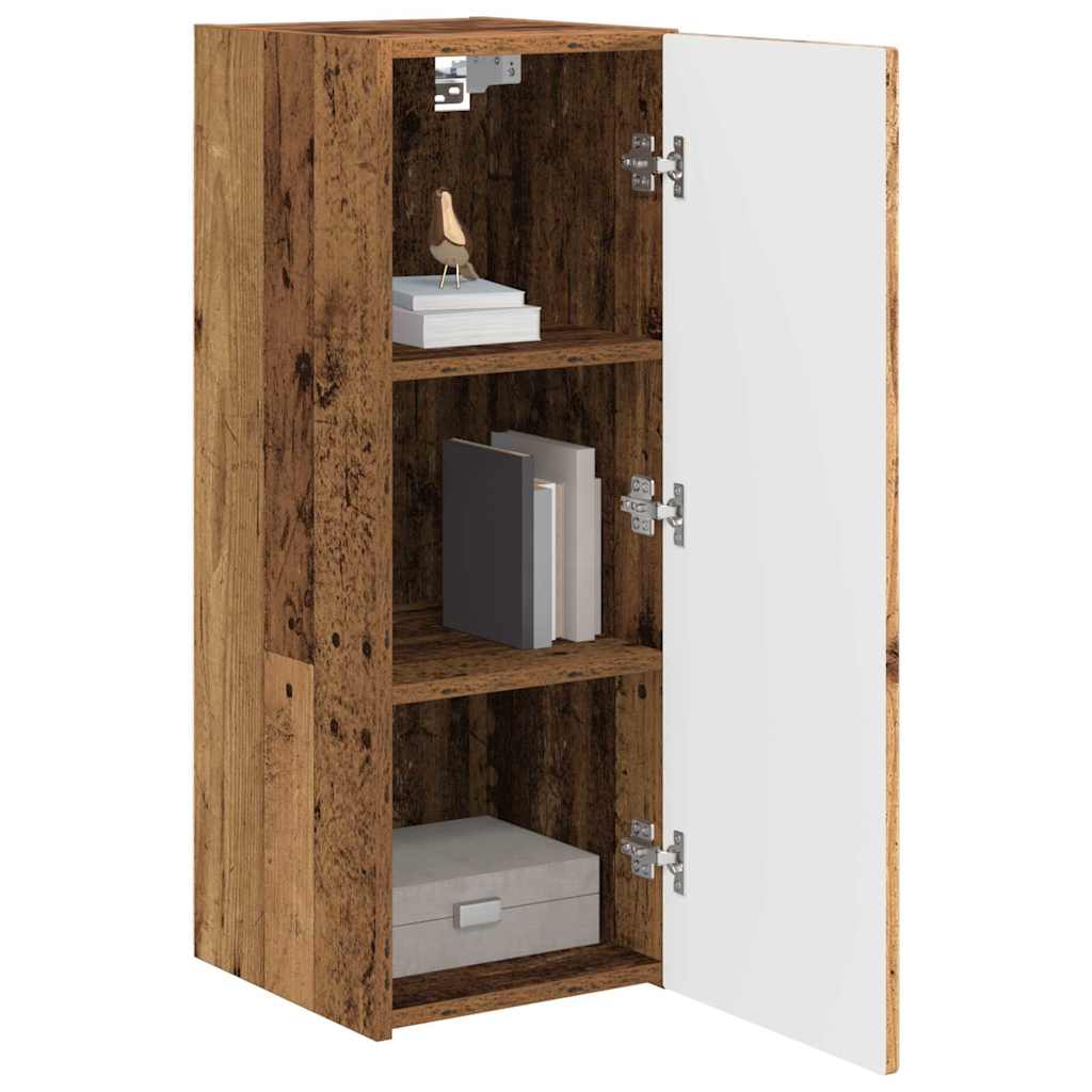 Dulap TV de perete Pe perete 2 pcs Lemn Vechi 30 x 31 x 80 cm — imaginea 4