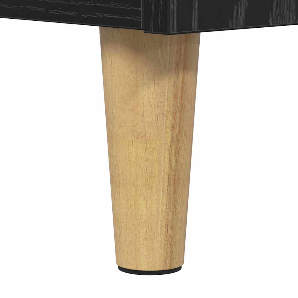 Masa de cafea Stejar Negru 90 x 50 x 35 cm Lemn compozit — imaginea 10
