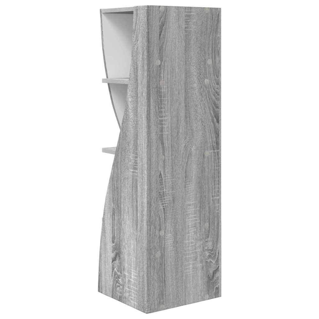 Dulap de colt Alb 32x32x102cm Lemn compozit — imaginea 8