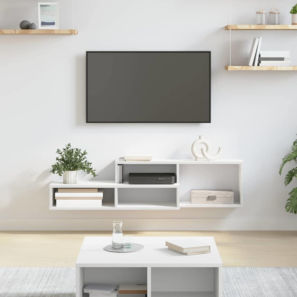 SuportTVdeperete 120x25x28,5cm Lemn compozit — imaginea 2