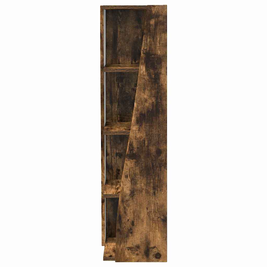 Dulap de colt Alb 27,5x27x102cm Lemn compozit — imaginea 6