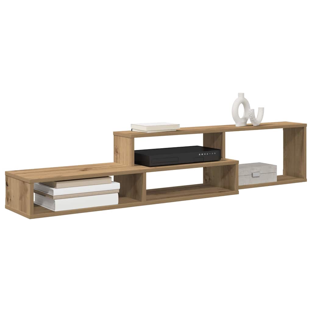 SuportTVdeperete 150x25x28,5cm Lemn compozit — imaginea 4