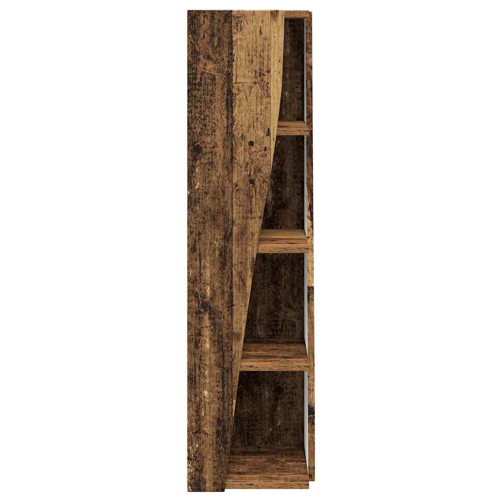 Dulap de colt Alb 27,5x27x102cm Lemn compozit — imaginea 7