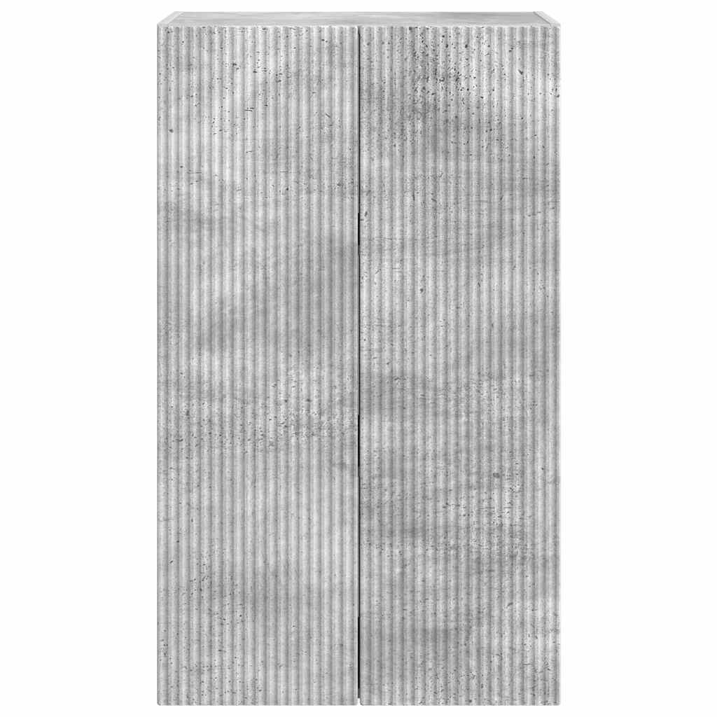 Dulap TV de perete Pe perete Gri din beton 59,5 x 31 x 100 cm — imaginea 7