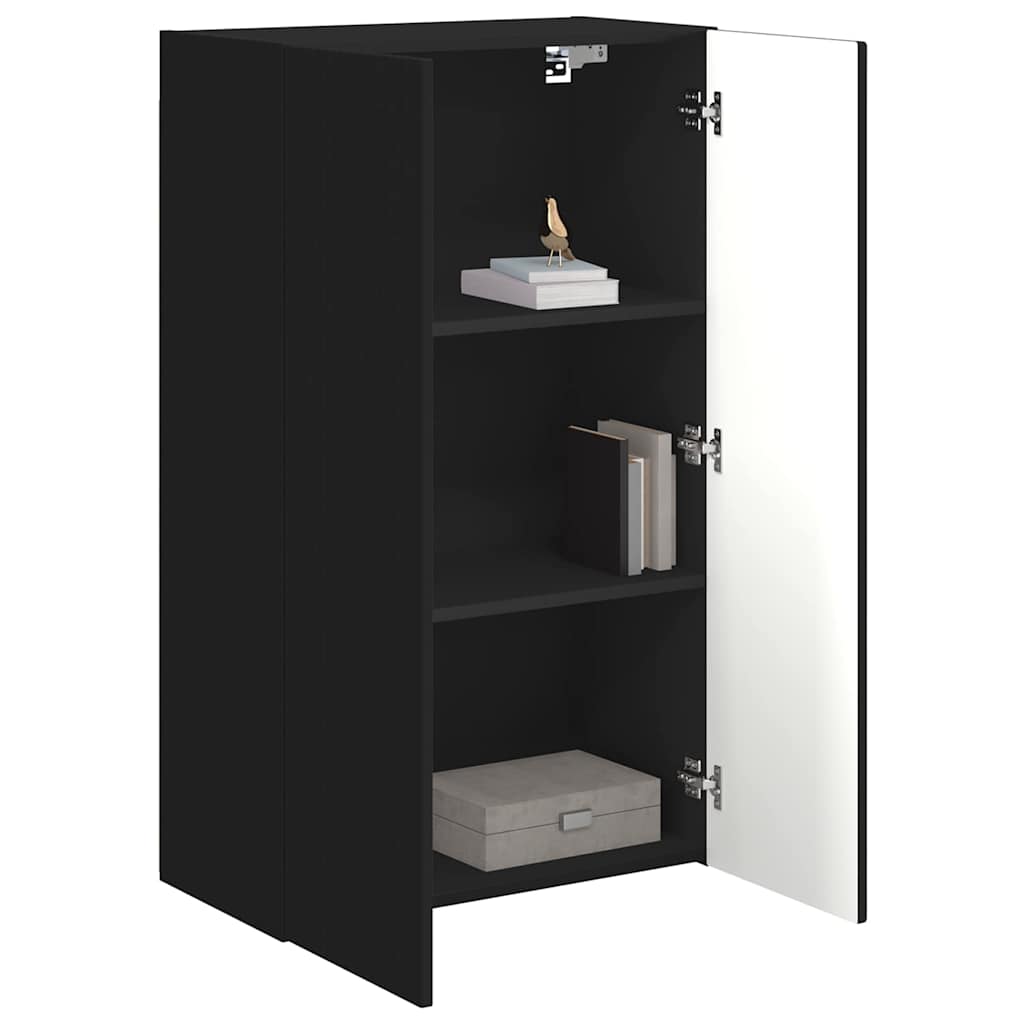 Dulap TV de perete Negru 59,5 x 31 x 100 cm Lemn compozit — imaginea 4