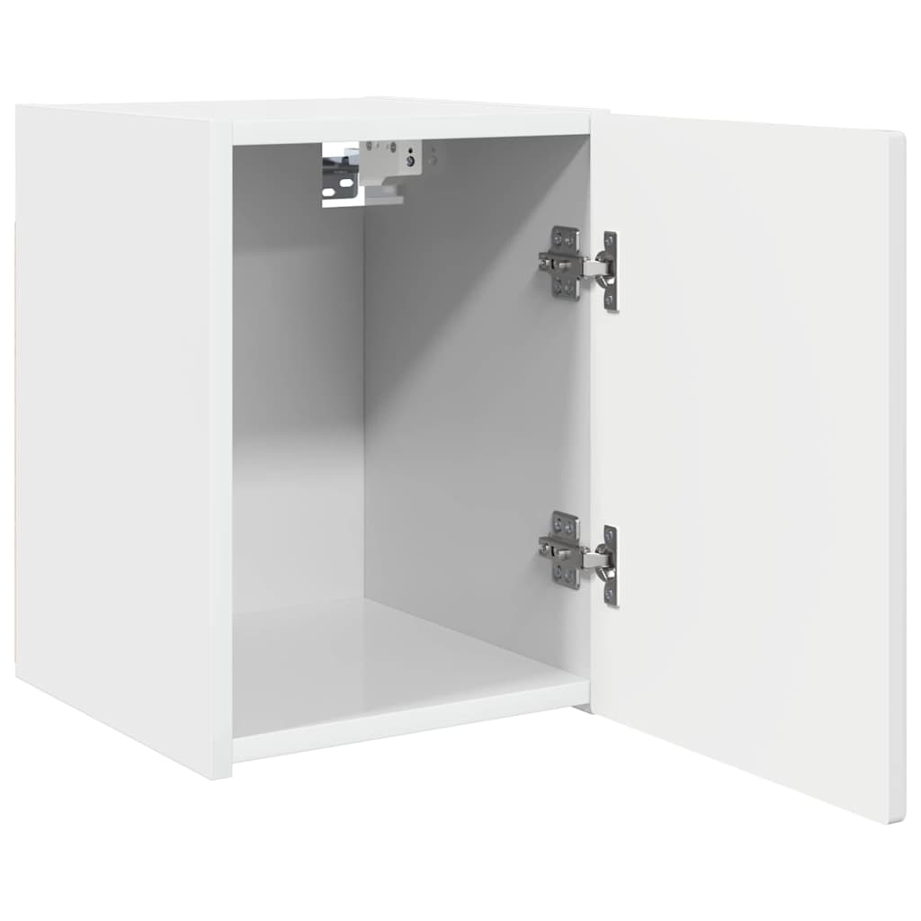 Dulap TV de perete Pe perete 2 pcs Alb Lucios 30 x 31 x 40 cm — imaginea 7