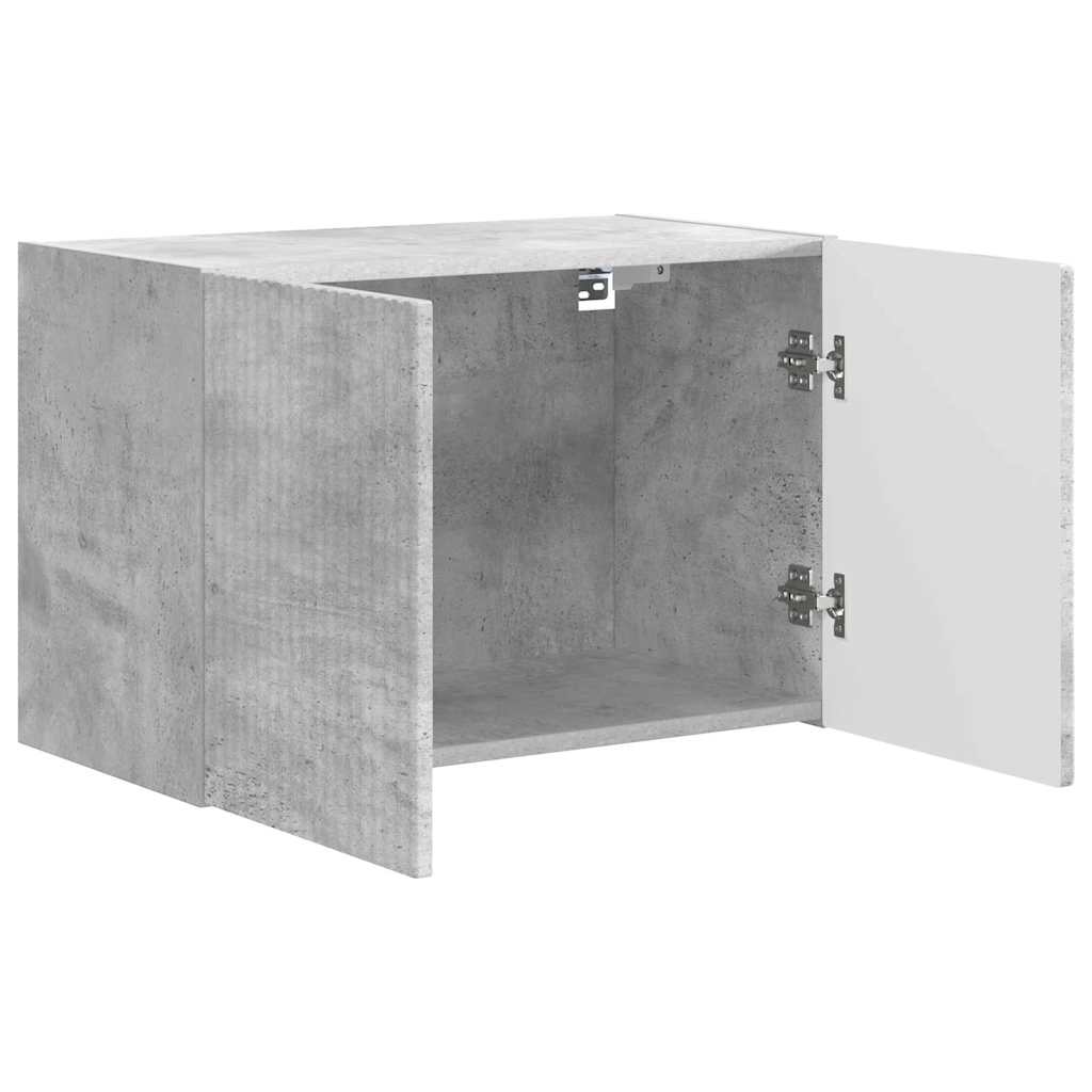 Dulap TV de perete Pe perete Gri din beton 59,5 x 31 x 40 cm — imaginea 6