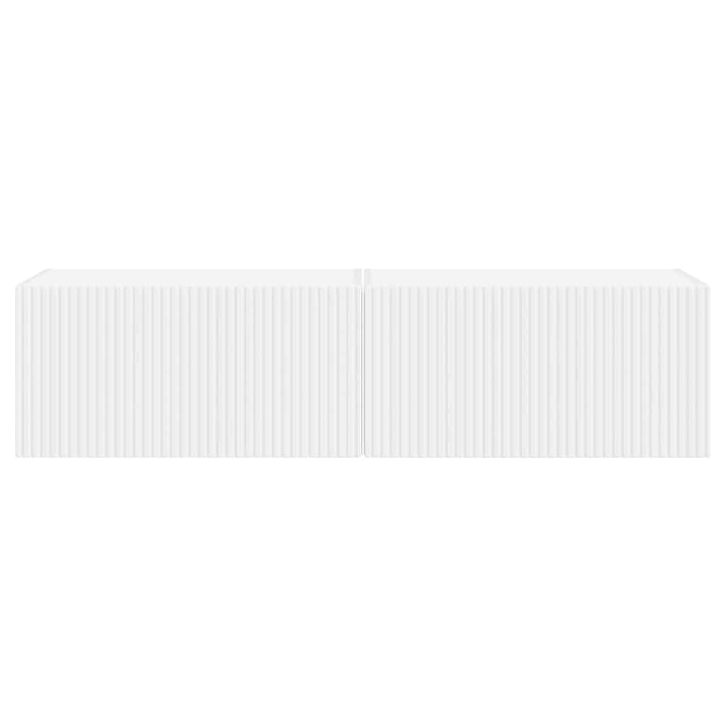 Dulap TV de perete 2 pcs Alb 60 x 31 x 29.5 cm Lemn compozit — imaginea 8